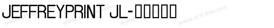 JeffreyPrint JL字体转换